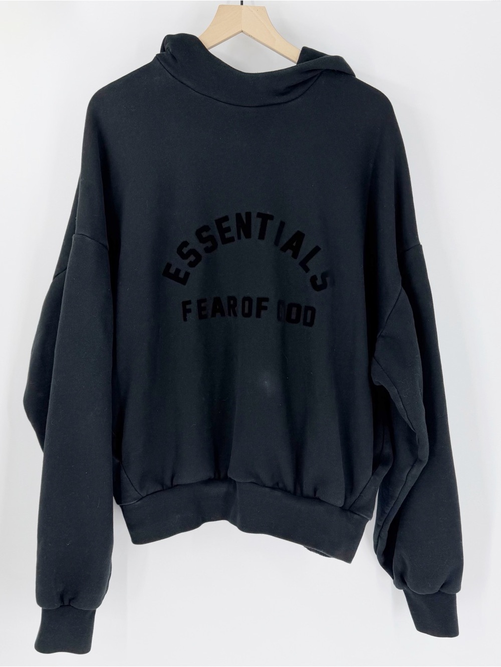 Essentials Fear of God Black Hoodie Sweatshirt XL